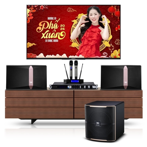 Dàn karaoke JBL LA60-1 (Loa JBL KI512 + sub Pasion 12SP + vang KX180A + micro VM200)