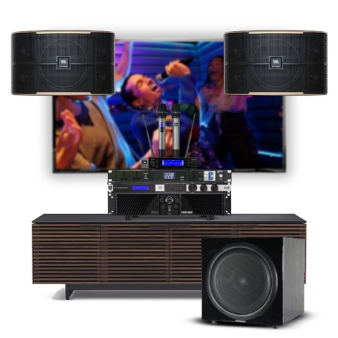 Dàn karaoke WJL02 (loa JBL Pasion 12, đẩy Wharfedale CDP-2600, vang kX180A, sub LS-12A, quản lý nguồn SM86)