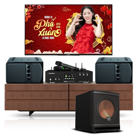 Dàn karaoke Wharfedale LA30-1 (Wharfedale Pro 5090 + Sub-A30 MK2 + amply Euro A700)