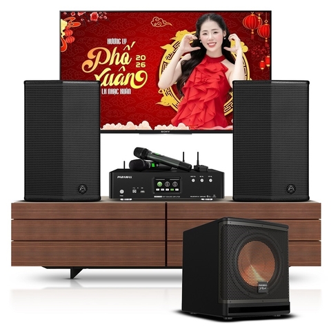 Dàn karaoke Wharfedale LA30-2  (loa Wharfedale Sigma X12 + Sub A30 MK2 + amply Euro A700)