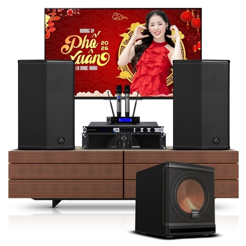 Dàn karaoke Wharfedale LA50-1 (Loa Wharfedale Sigma X12 + Sub A30 MK2 + đẩy CPD 2600 + vang KX180A + micro VM200)