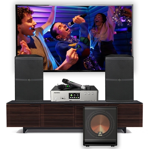 Dàn karaoke WP02 (loa Wharfedale WH12 NEO + loa P'Sound Sub-3030 + amply Paramax Z-A450)