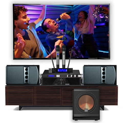 Dàn karaoke WPJ01 (loa Wharfedale Pro 5090 + sub Paramax SUB-A30 + đẩy Wharfedale CPD 2600 + Vang JBL KX180A + Micro JBL VM200)