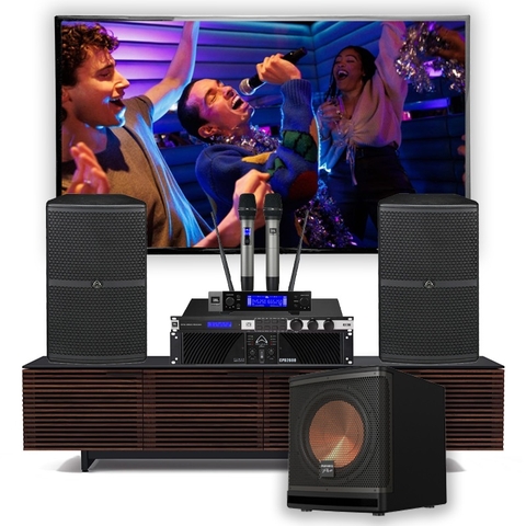 Dàn karaoke WPJ02 (Wharfedale WH12 NEO + Paramax SUB-A30 + Wharfedale CPD 2600 + vang JBL KX180A + micro JBL VM300)