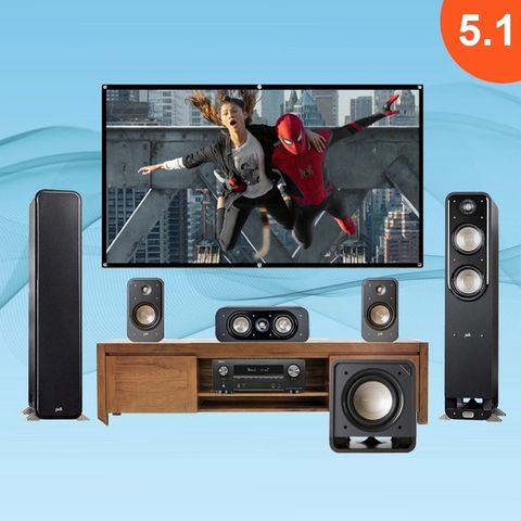 Dàn âm thanh xem phim 5.1 Polk-Denon LA23