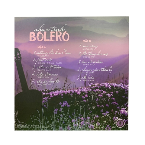 Đĩa than Bolero 1 - Nhạc Tình