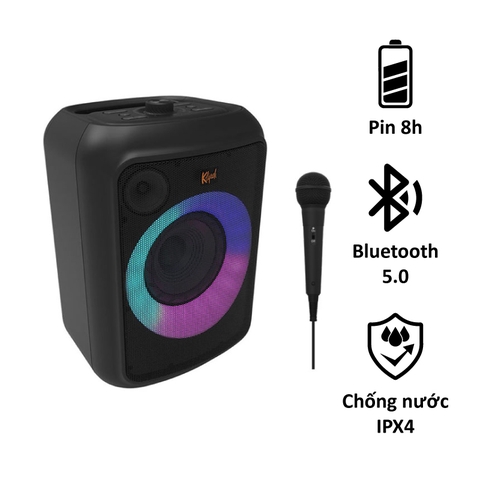 Loa Klipsch Sidekicks GIG XL chính hãng, pin 8 giờ, kèm 1 micro