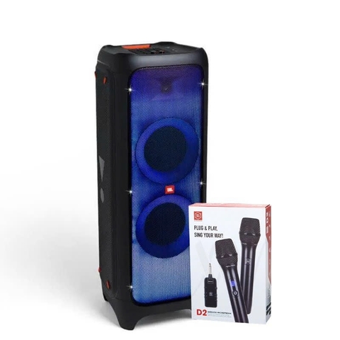 Combo P10: Loa JBL Partybox 1000 + mic Alpha Works D2