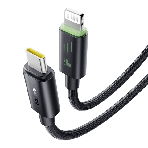 Cáp Sạc Nhanh Baseus Dòng Huỳnh Quang Cho iPhone/iPad, Dây Dài 1m 2m Tiện Dùng