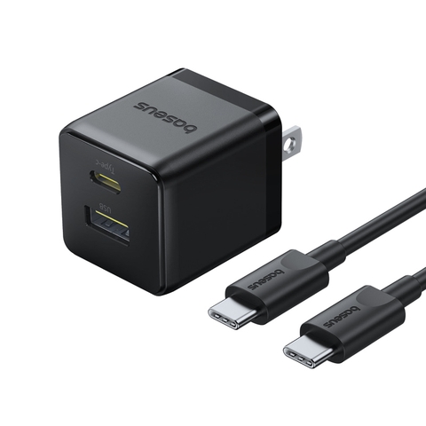 Củ Sạc Nhanh Baseus Palm C+U Charger 20W (USB + Type C Dual Port, 20W PD/QC 3.0 Multi Quick Charge Support)