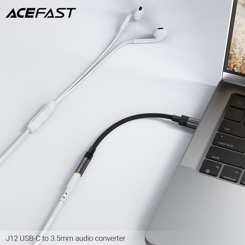 Bộ chuyển đổi âm thanh ACEFAST J12 USB-C sang 3.5mm
