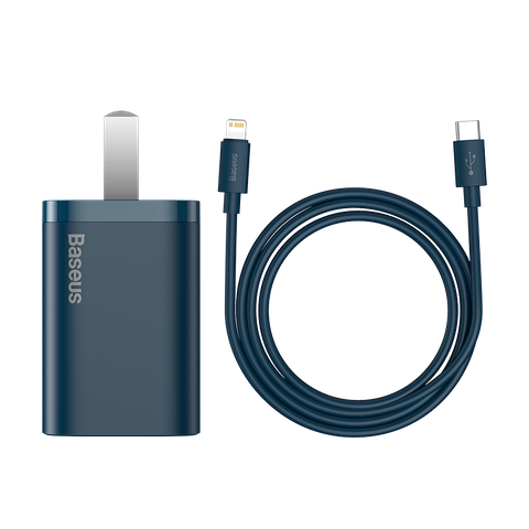 Bộ sạc nhanh, nhỏ gọn Baseus Super Si Quick Charger 20W dùng cho IP (Type C, 20W/18W, PD/ QC3.0 Quick charger)
