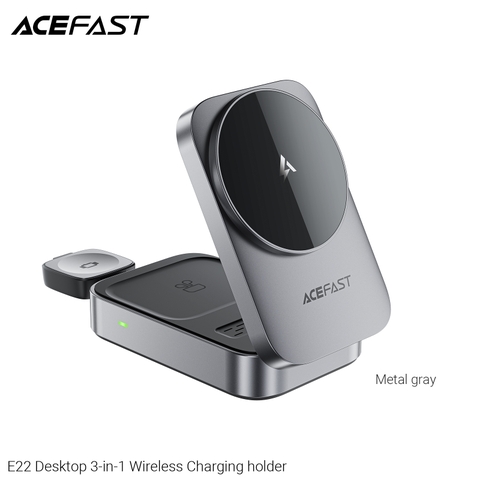 Giá đỡ điện thoại kiêm sạc không dây 3 trong 1 ACEFAST E22