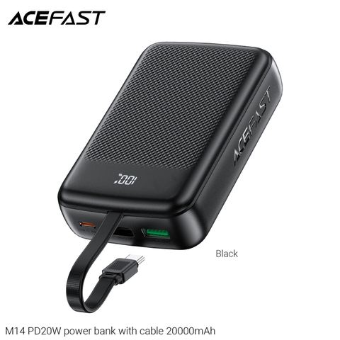 Pin Sạc Dự Phòng ACEFAST M14 – 20.000mAh, PD 22.5W, Kèm Cáp Sạc