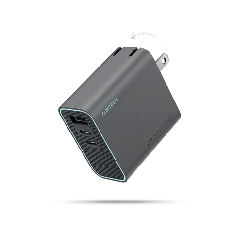 Củ Sạc Nhanh CUKTECH GaN 65W – Bộ Sạc USB-C Công Suất Cao 2 USB-A + 1 USB-C, Hỗ Trợ PD Cho Xiaomi 14, iPhone 15/14 Pro Max, MacBook & Laptop
