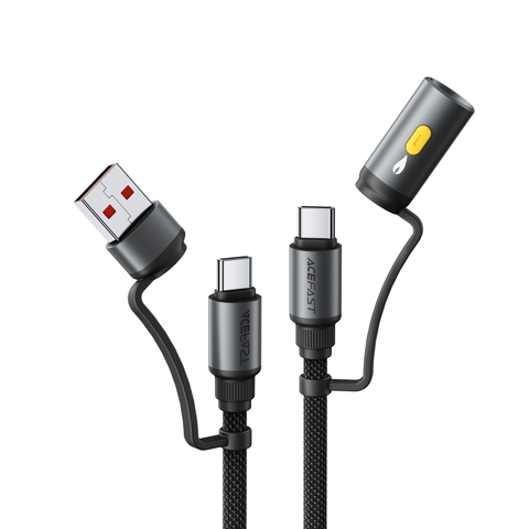 Cáp ACEFAST J6 USB-C to USB-A kèm bật lửa di động (60W)