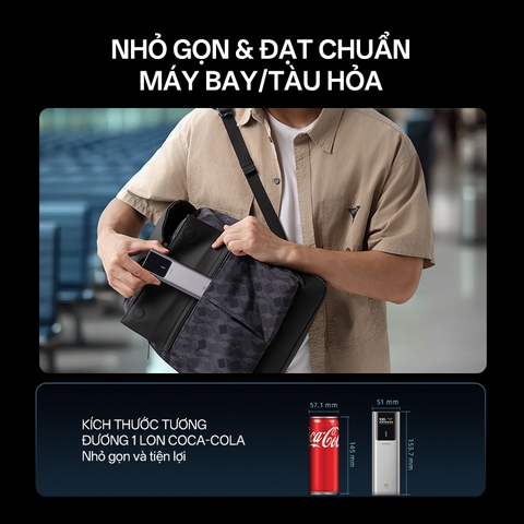 Pin dự phòng Cuktech No.10 Plus Power Bank 15.000mAh 150W PD3.0/PPS5A/QC/Mi Turbro 120W – PB150P