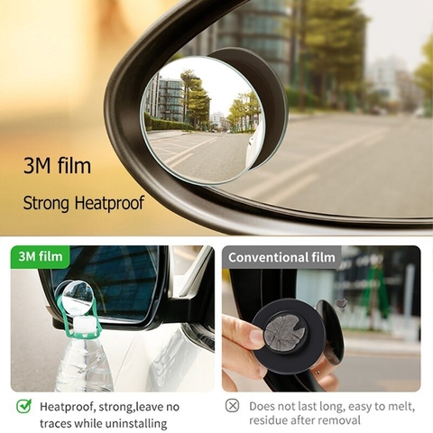 Gương cầu lồi mở rộng góc nhìn, chống điểm mù cho xe hơi Baseus LV466 Full View Blind Spot Rearview Mirrors