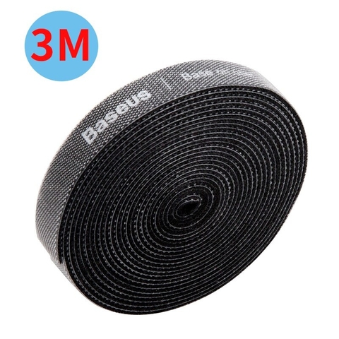 Dây Velcro (dán/ xé) dùng cố định cáp Baseus Rainbow Circle Velcro Straps ( Reusable Cable Tie Fastening Tape Wire Organ