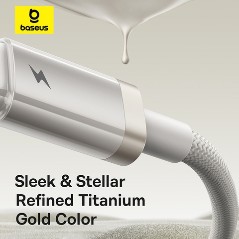 Cáp Sạc Nhanh USB to I.P Baseus Titanium Alloy 2.4A (480Mbps)