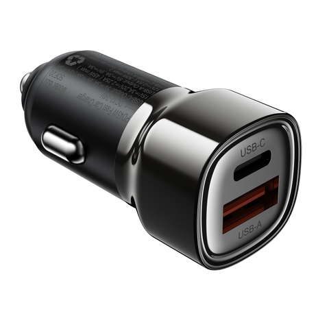 Tẩu Sạc Nhanh Ô Tô ACEFAST B20 45W, USB-C + USB-A, Hỗ Trợ PD/QC Sạc Nhanh, Thiết Kế Mini Nhỏ Gọn