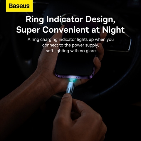 Cáp Sạc Nhanh C to Lightning Cho iphone Series Baseus Glimmer Series Fast Charging Data Cable Type-C to iP 20W