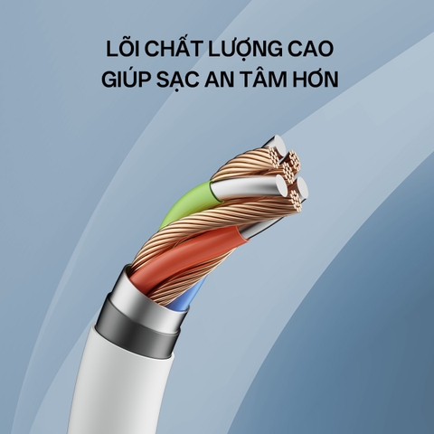 Cáp Sạc Nhanh iPhone 1m CUKTECH KLC-5497 USB-C to Lightning, MFi