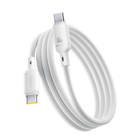 Cáp sạc nhanh Baseus Smooth Power PD 60W Type-C to Type-C truyền dữ liệu cho điện thoại, laptop