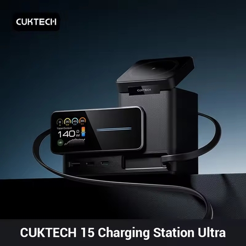 Trạm sạc để bàn CUKTECH 15 Charging Station Ultra GaN 140W – TA1406U