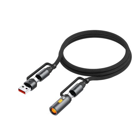 Cáp ACEFAST J6 USB-C to USB-A kèm bật lửa di động (60W)