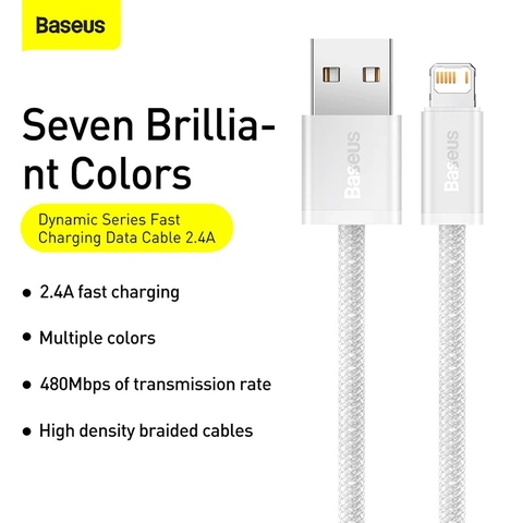 Cáp Sạc Nhanh Truyền Dữ Liệu Baseus Dynamic Series Fast Charging Data Cable USB to iP 2.4A