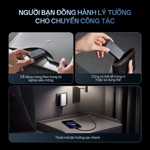 Sạc nhanh Cuktech Ultra-thin GaN Charger 65W (2C) PD3.0/PPS2.0/QC4.0 – AC65S