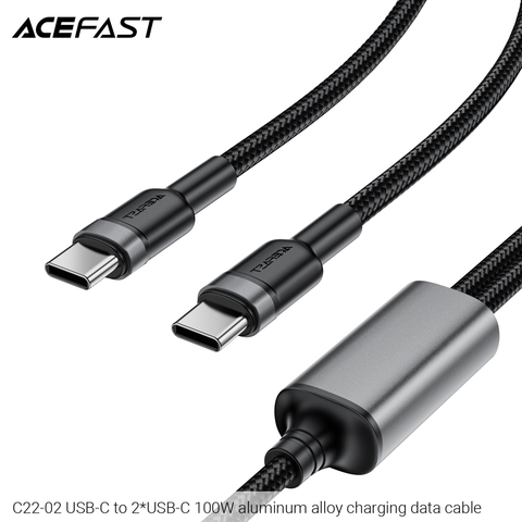 Cáp sạc nhanh 2 đầu và truyền dữ liệu ACEFAST C22-02 C to C 100W