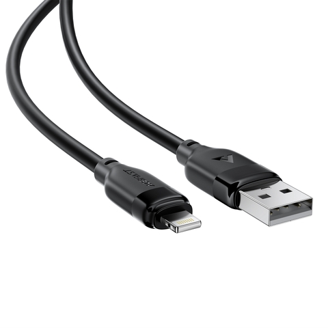 Cáp Sạc ACEFAST C16-02 USB-A sang L dài 1.2m, vỏ TPE, sạc nhanh, hỗ trợ truyền dữ liệu