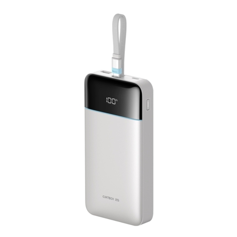 Pin Sạc Dự Phòng CUKTECH 25 SE 25000mAh 120W, Cáp Type-C Tích Hợp, Màn Hình Hiển Thị, Sạc Nhanh - LPB252N
