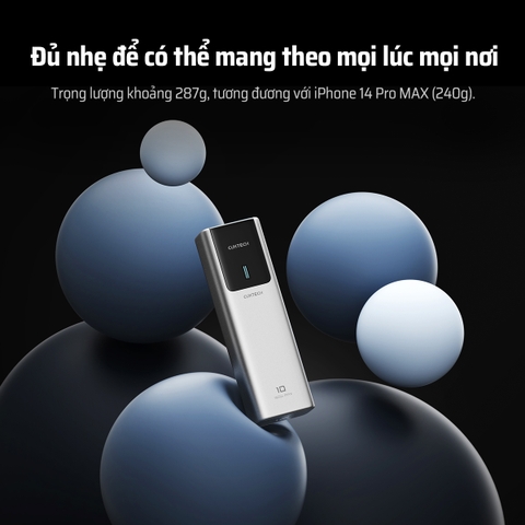 Pin dự phòng Cuktech No.10 Power Bank 10.000mAh 150W PD3.0/PPS5A/QC/Mi Turbo 120W – PB100P