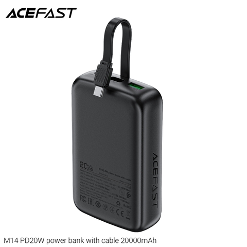 Pin Sạc Dự Phòng ACEFAST M14 – 20.000mAh, PD 22.5W, Kèm Cáp Sạc