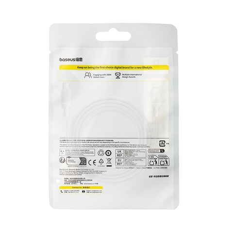 Cáp sạc nhanh Baseus Smooth Power Type-C to Lightning 30W hỗ trợ PD truyền dữ liệu