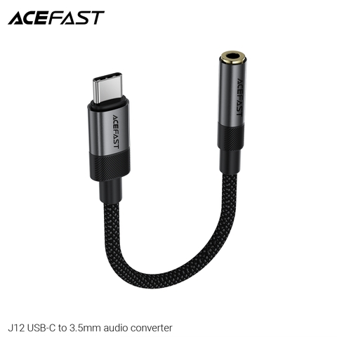 Bộ chuyển đổi âm thanh ACEFAST J12 USB-C sang 3.5mm