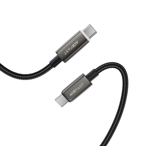 Cáp Sạc Thông Minh ACEFAST C23-03 1.2m – Tự động ngắt nguồn, sạc nhanh 3A/60W, USB-C to USB-C, dây bện siêu bền