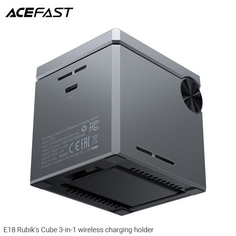 Giá đỡ điện thoại kiêm sạc không dây 3 trong 1 ACEFAST E18 Rubik's Cube