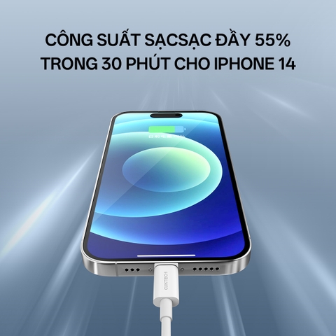 Cáp Sạc Nhanh iPhone 1m CUKTECH KLC-5497 USB-C to Lightning, MFi