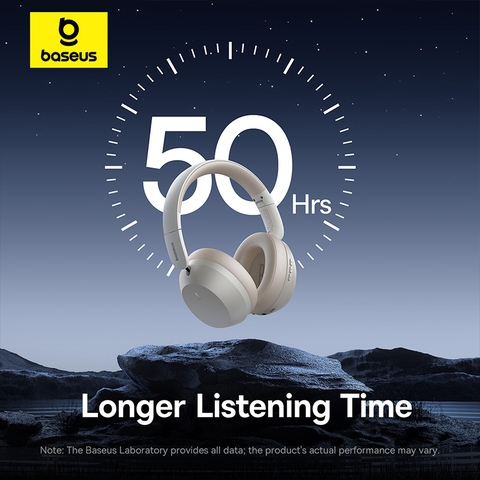Tai Nghe Chụp Tai Không Dây Baseus Bass 35 Max Ultra Bass (Bluetooh v5.3, 50H)