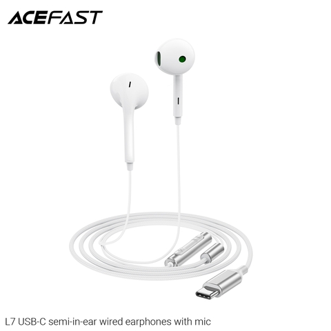 Tai Nghe Có Dây ACRFAST L7 USB-C Chính Hãng – Dạng Nửa In-Ear, Âm Thanh Rõ Nét, Kèm Micro Đàm Thoại