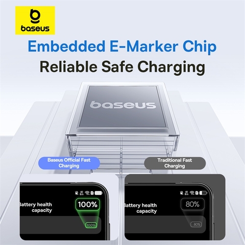 Cáp Sạc Nhanh USB to Type-C Baseus Display 2 100W (Digital Display, 480Mbps)