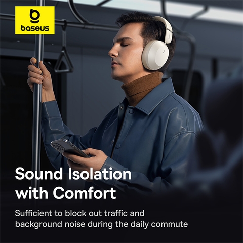 Tai Nghe Chụp Tai Không Dây Baseus Bass 35 Max Ultra Bass (Bluetooh v5.3, 50H)