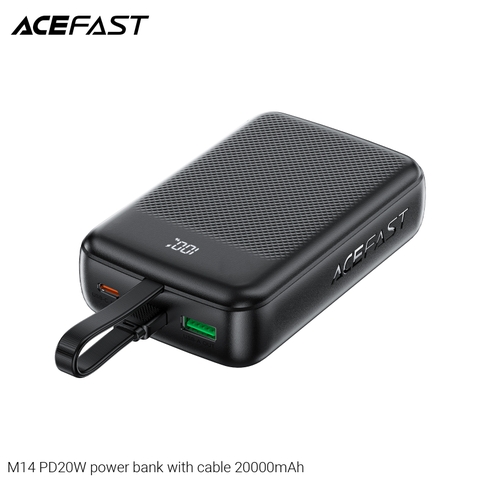Pin Sạc Dự Phòng ACEFAST M14 – 20.000mAh, PD 22.5W, Kèm Cáp Sạc