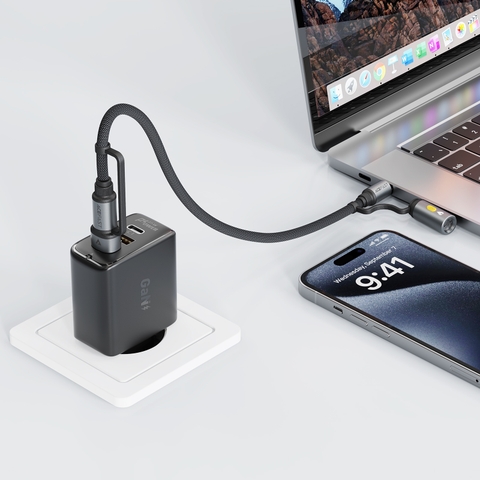Cáp ACEFAST J6 USB-C to USB-A kèm bật lửa di động (60W)