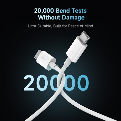 Cáp Sạc Nhanh C to C 2m 240W CUKTECH CTC520P Hỗ Trợ PD 3.1, PPS, CarPlay, Android Auto