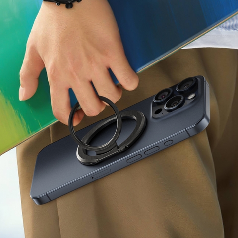 Giá đỡ điện thoại từ tính ACEFAST P1 cho iPhone 15 / 14 / 13 / 12 series – Chất liệu hợp kim nhôm, kiêm chân chống